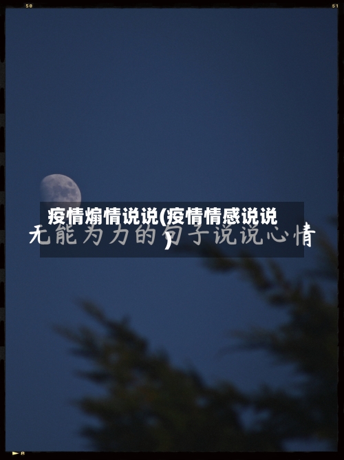 疫情煽情说说(疫情情感说说)