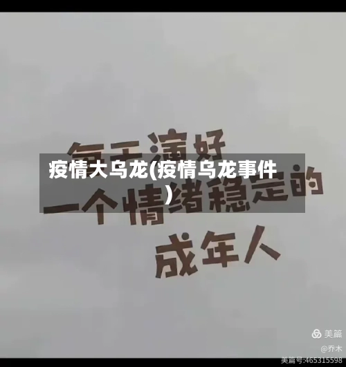 疫情大乌龙(疫情乌龙事件)-第1张图片