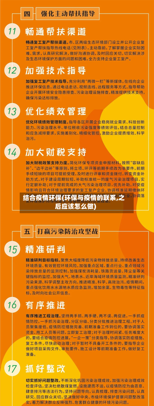 结合疫情环保(环保与疫情的联系,之后应该怎么做)