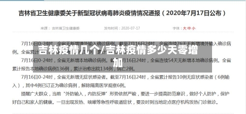 吉林疫情几个/吉林疫情多少天零增加