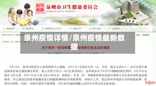 泉州疫情详情/泉州疫情最新数据