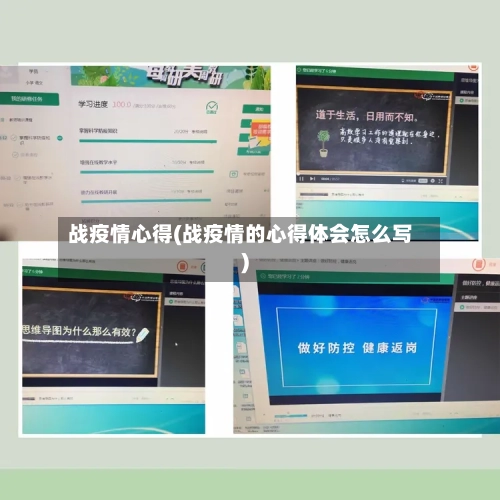 战疫情心得(战疫情的心得体会怎么写)-第2张图片