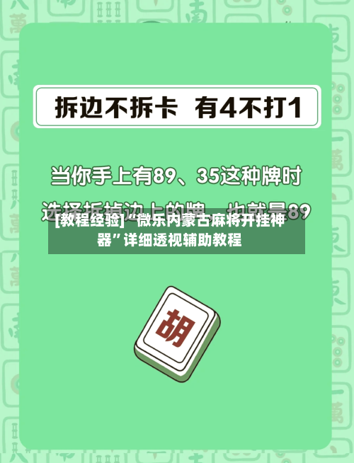 [教程经验]“微乐内蒙古麻将开挂神器”详细透视辅助教程-第2张图片