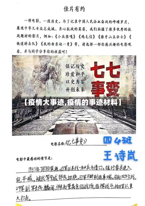 【疫情大事迹,疫情的事迹材料】-第1张图片