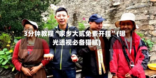 3分钟教程“家乡大贰免费开挂”(曝光透视必备猫腻)