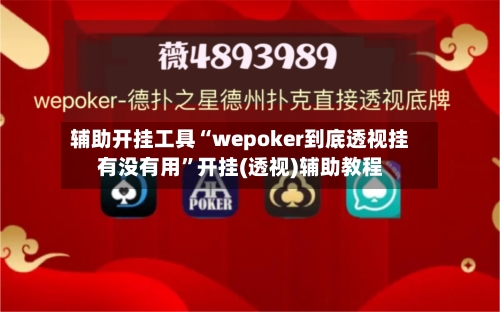 辅助开挂工具“wepoker到底透视挂有没有用”开挂(透视)辅助教程