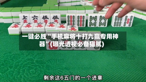 一键必胜“手机麻将十打九赢专用神器”(曝光透视必备猫腻)