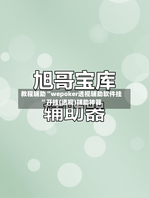 教程辅助“wepoker透视辅助软件挂”开挂(透视)辅助神器