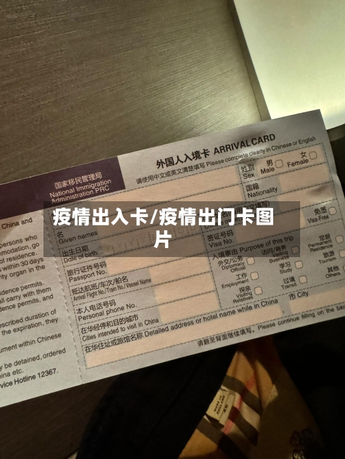 疫情出入卡/疫情出门卡图片