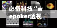 必备科技“wepoker透视软件挂	”详细教程辅助工具-第2张图片