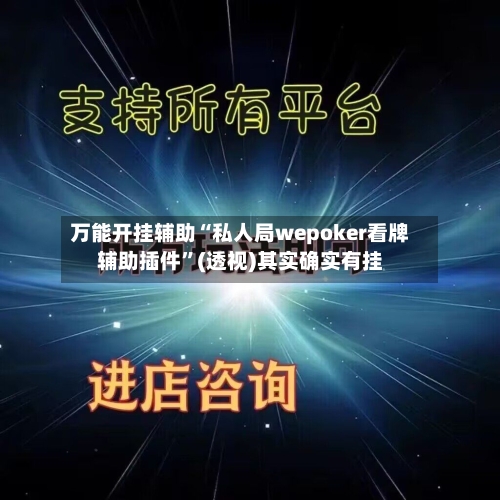 万能开挂辅助“私人局wepoker看牌辅助插件”(透视)其实确实有挂-第1张图片
