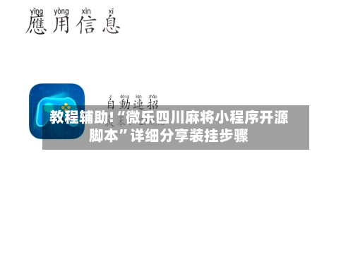 教程辅助!“微乐四川麻将小程序开源脚本”详细分享装挂步骤-第3张图片
