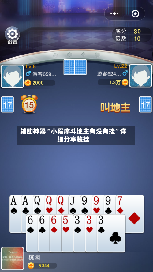辅助神器“小程序斗地主有没有挂	”详细分享装挂-第1张图片