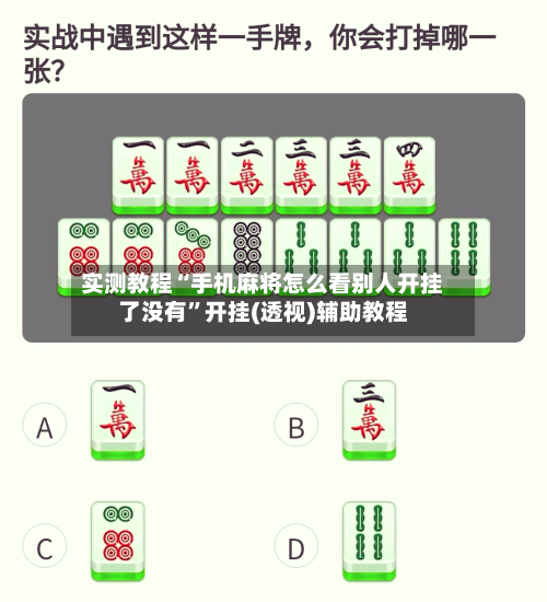 实测教程“手机麻将怎么看别人开挂了没有”开挂(透视)辅助教程-第3张图片