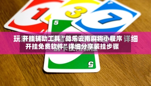 开挂辅助工具“微乐云南麻将小程序开挂免费软件	”详细分享装挂步骤-第3张图片