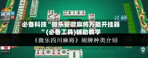 必备科技“微乐安徽麻将万能开挂器”(必备工具)辅助教学-第2张图片