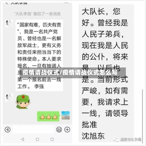 疫情请战仪式/疫情请战仪式怎么写-第1张图片