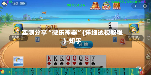 实测分享“微乐神器”(详细透视教程)-知乎-第2张图片