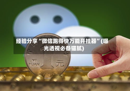 经验分享“微信跑得快万能开挂器”(曝光透视必备猫腻)-第1张图片