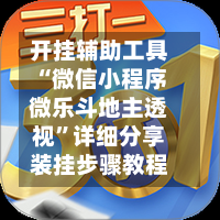 开挂辅助工具“微信小程序微乐斗地主透视”详细分享装挂步骤教程-第2张图片