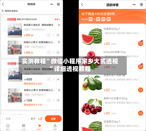 实测教程”微信小程序家乡大贰透视”详细透视教程