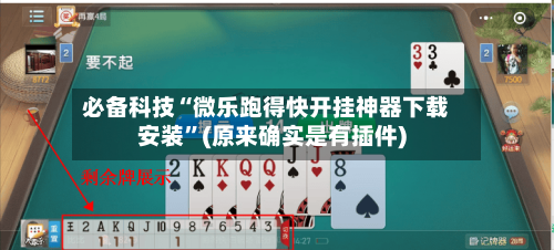 必备科技“微乐跑得快开挂神器下载安装”(原来确实是有插件)