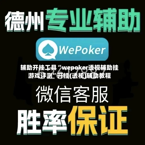 辅助开挂工具“wepoker透视辅助挂游戏评测”开挂(透视)辅助教程