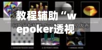 教程辅助“wepoker透视底牌软件”开挂辅助透视教程-第1张图片
