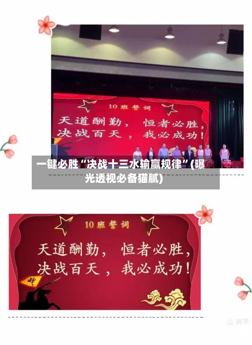 一键必胜“决战十三水输赢规律”(曝光透视必备猫腻)