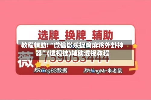 教程辅助!“微信微乐捉鸡麻将外卦神器”(透视挂)辅助透视教程