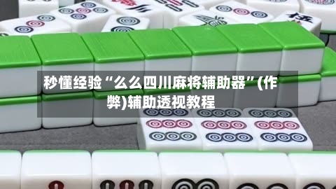 秒懂经验“么么四川麻将辅助器	”(作弊)辅助透视教程-第3张图片