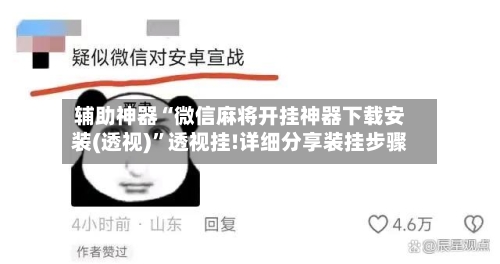 辅助神器“微信麻将开挂神器下载安装(透视)”透视挂!详细分享装挂步骤-第3张图片