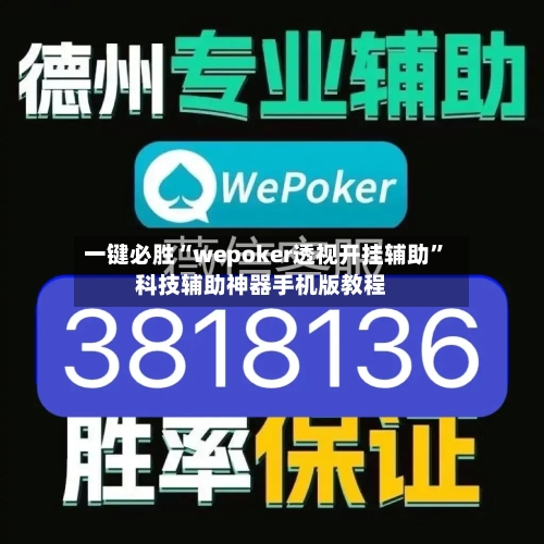 一键必胜“wepoker透视开挂辅助”科技辅助神器手机版教程