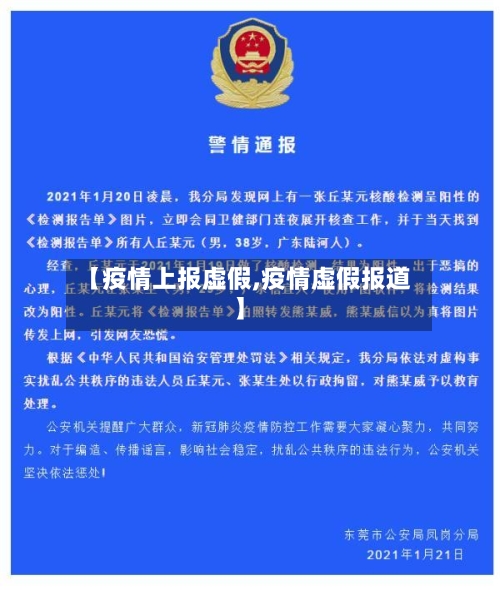 【疫情上报虚假,疫情虚假报道】-第2张图片
