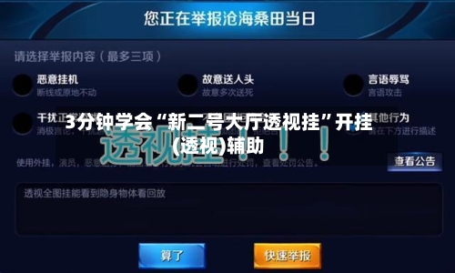 3分钟学会“新二号大厅透视挂”开挂(透视)辅助