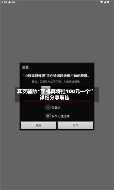 真实辅助“手机麻将挂100元一个”详细分享装挂-第3张图片