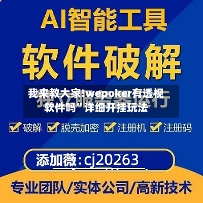 我来教大家!wepoker有透视软件吗”详细开挂玩法-第1张图片