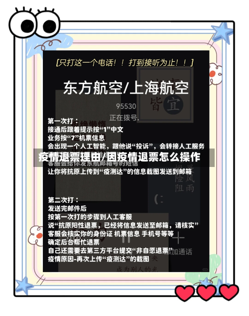 疫情退票理由/因疫情退票怎么操作