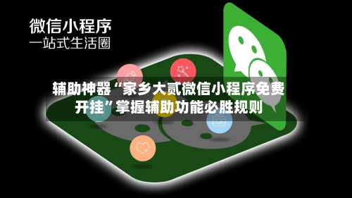 辅助神器“家乡大贰微信小程序免费开挂”掌握辅助功能必胜规则
