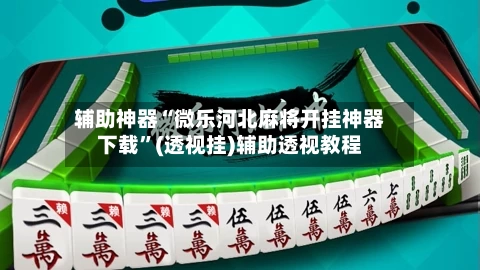 辅助神器“微乐河北麻将开挂神器下载”(透视挂)辅助透视教程