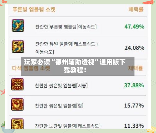 玩家必读“德州辅助透视”通用版下载教程！-第3张图片