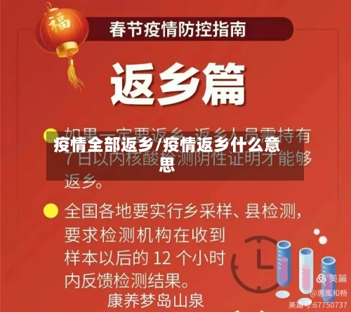 疫情全部返乡/疫情返乡什么意思