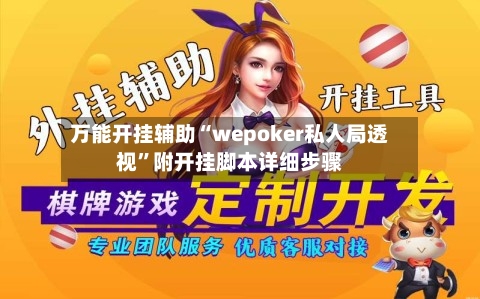 万能开挂辅助“wepoker私人局透视”附开挂脚本详细步骤-第2张图片