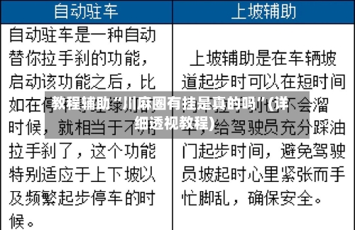 教程辅助“川麻圈有挂是真的吗	”(详细透视教程)-第1张图片