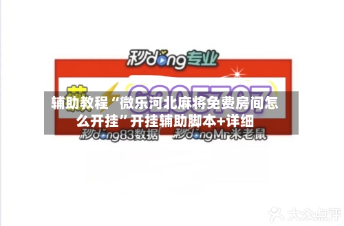 辅助教程“微乐河北麻将免费房间怎么开挂”开挂辅助脚本+详细