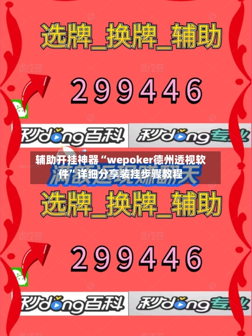 辅助开挂神器“wepoker德州透视软件”详细分享装挂步骤教程-第3张图片