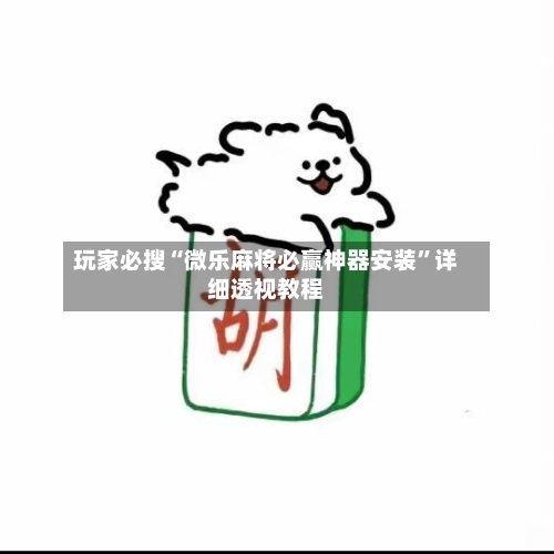玩家必搜“微乐麻将必赢神器安装”详细透视教程-第2张图片