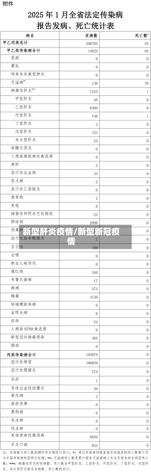 新型肝炎疫情/新型新冠疫情