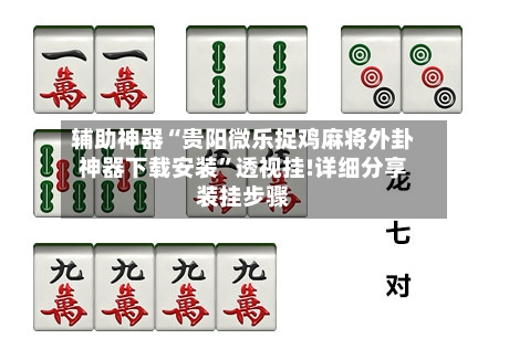 辅助神器“贵阳微乐捉鸡麻将外卦神器下载安装”透视挂!详细分享装挂步骤-第2张图片