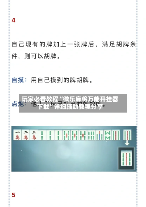 玩家必看教程“微乐麻将万能开挂器下载”详细辅助教程分享
